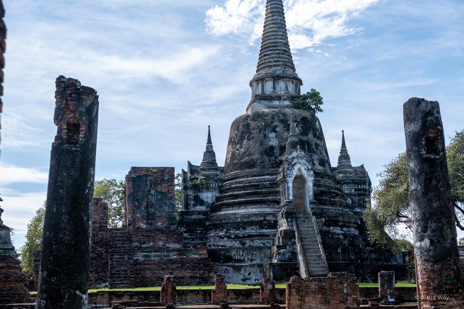 Complexe de ruines à Ayutthaya, l'un des plus anciens sites historiques de Thailande
