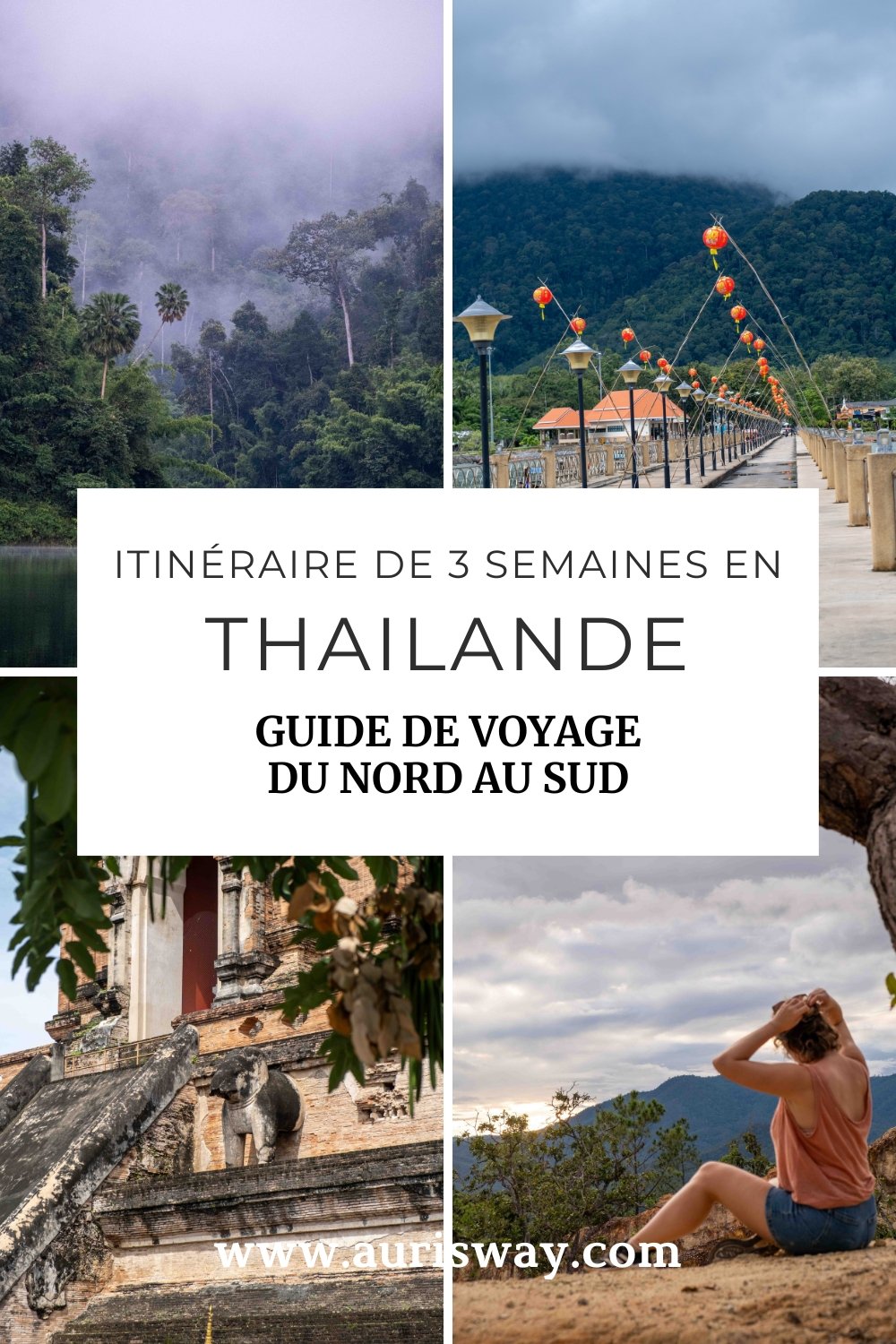 Pin Pinterest Itinéraire de 3 semaines en Thailande