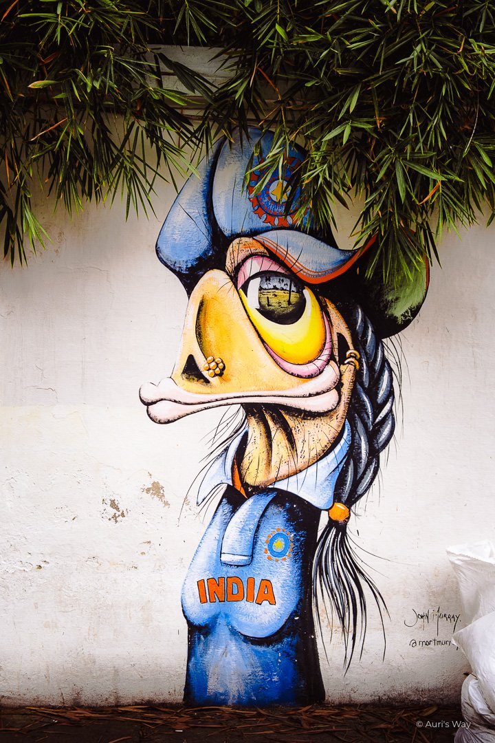 Cochin au Kerala est connu pour son street art.